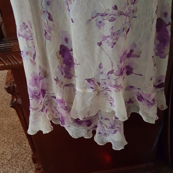 Ivory & Purple Dress - Picture 3 of 3